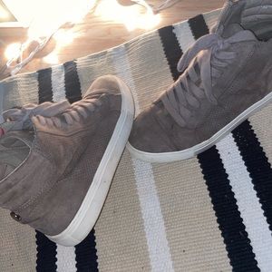 Grey hightop sneakers